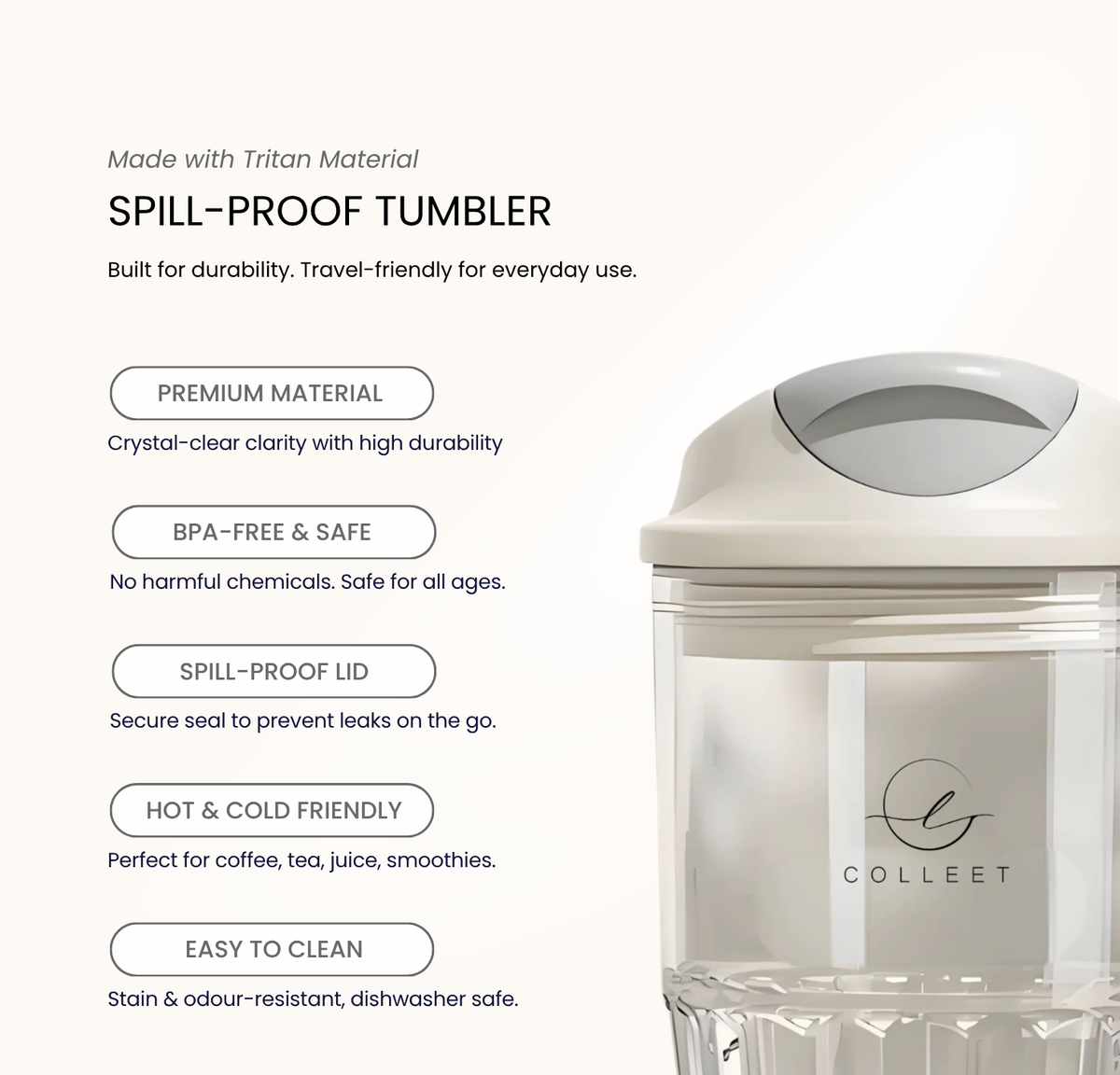 Spill-Proof Tumbler 420ml